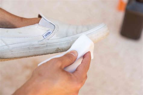 cleaning canvas vans shoes.